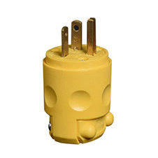 Yellow General U38/3P U35/2S Male Electric Plug Socket